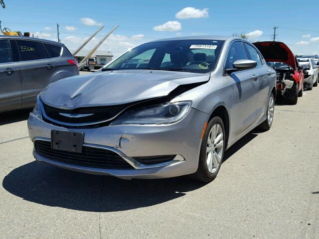 1C3CCCAB0FN723658 - 2015 CHRYSLER 200 LIMITE GRAY photo 2