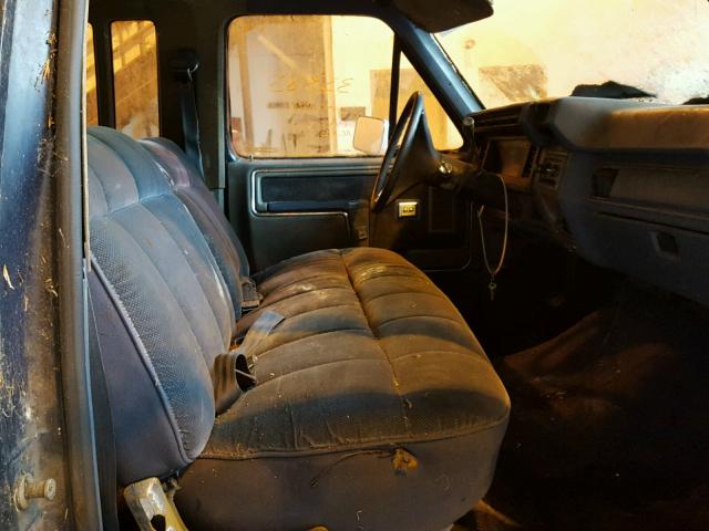 1FTHX25H4FKB16338 - 1985 FORD F250 BLUE photo 5