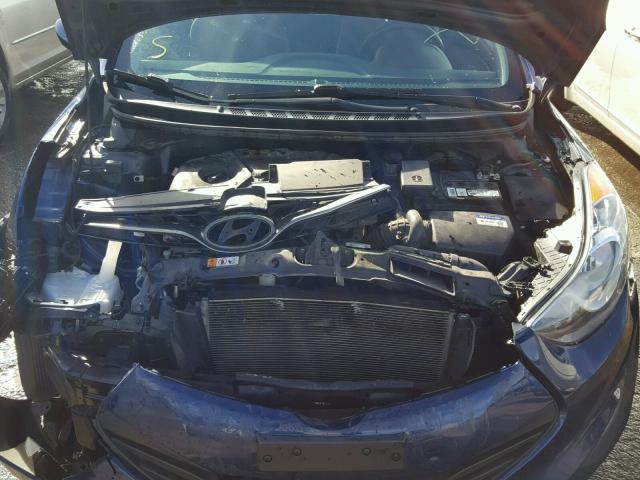 KMHDH6AE4DU004960 - 2013 HYUNDAI ELANTRA CO BLUE photo 7