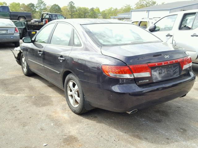 KMHFC46F96A072348 - 2006 HYUNDAI AZERA SE PURPLE photo 3