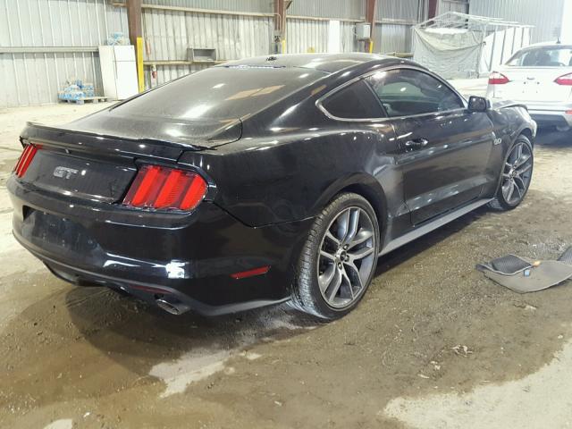 1FA6P8CFXF5385105 - 2015 FORD MUSTANG GT BLACK photo 4