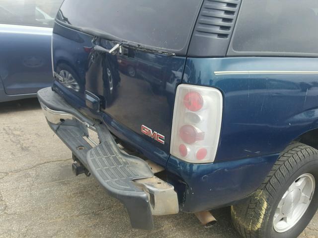 1GKEC13V05R182087 - 2005 GMC YUKON BLUE photo 9