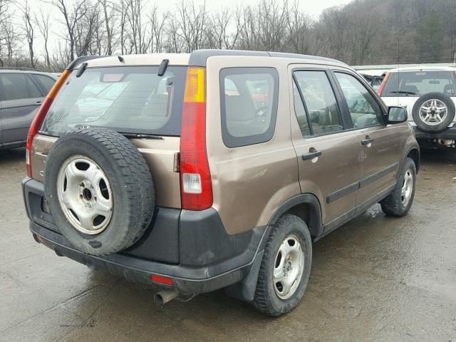 JHLRD78453C046067 - 2003 HONDA CR-V LX TAN photo 4