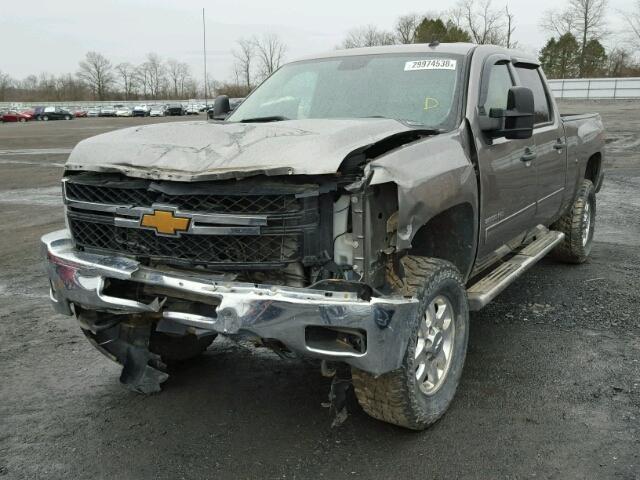 1GC1KXC86EF113402 - 2014 CHEVROLET SILVERADO CHARCOAL photo 2