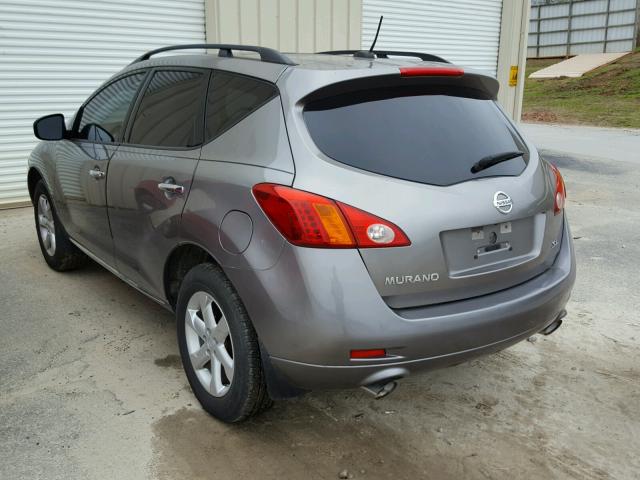 JN8AZ18U99W004568 - 2009 NISSAN MURANO S SILVER photo 3