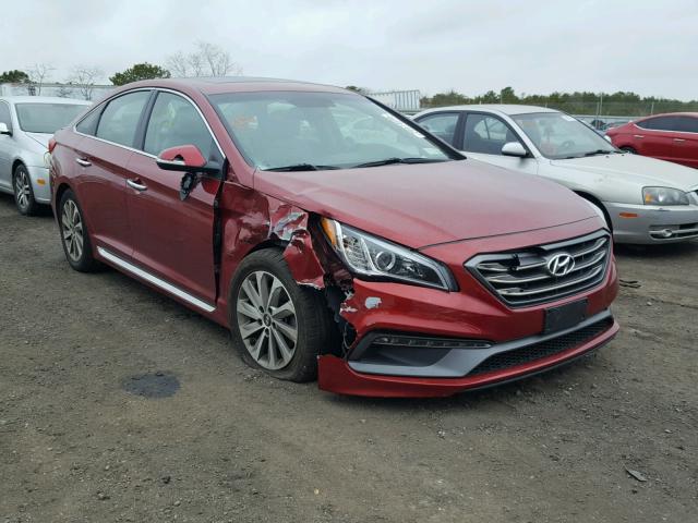 5NPE34AFXGH409806 - 2016 HYUNDAI SONATA SPO RED photo 1