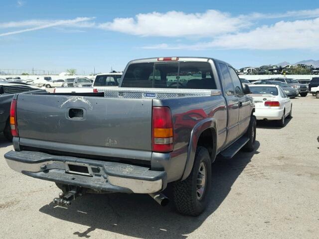 1GCHK29101E295934 - 2001 CHEVROLET SILVERADO CHARCOAL photo 4