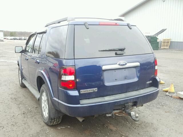 1FMEU73E38UA67976 - 2008 FORD EXPLORER X BLUE photo 3