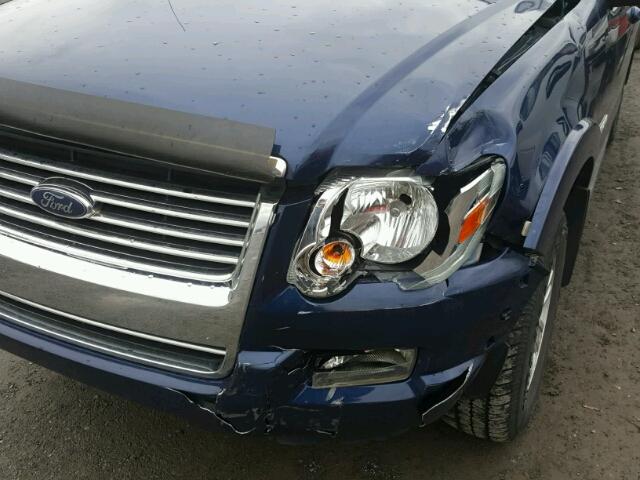 1FMEU73E38UA67976 - 2008 FORD EXPLORER X BLUE photo 9