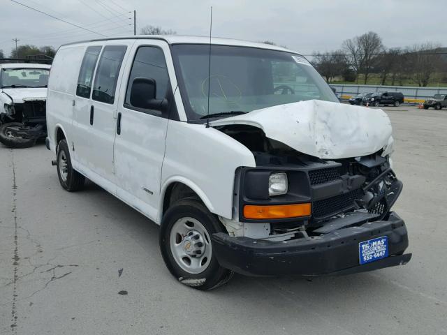 1GCGG25V941141532 - 2004 CHEVROLET EXPRESS G2 WHITE photo 1