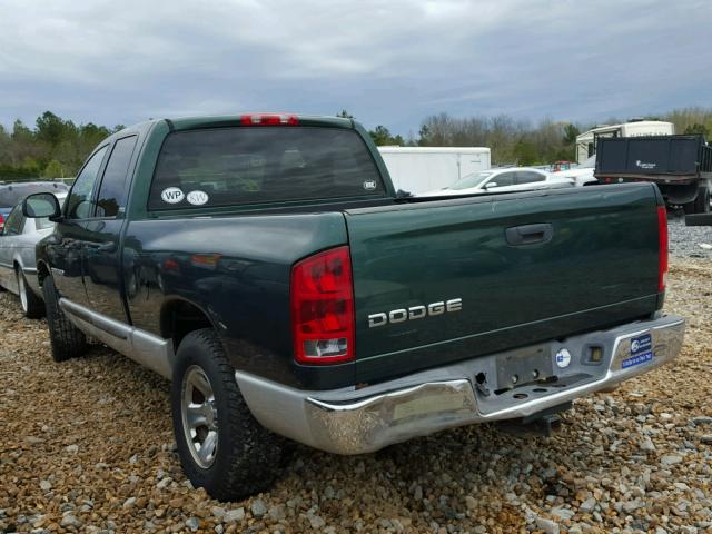 3D7HA18NX2G198497 - 2002 DODGE RAM 1500 GREEN photo 3