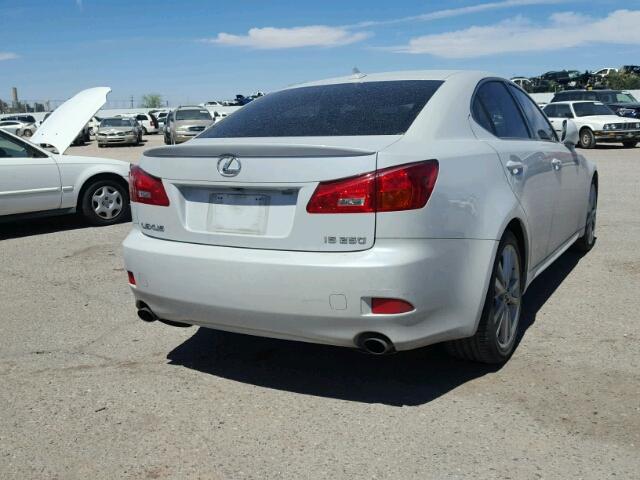 JTHBK262975040080 - 2007 LEXUS IS 250 SILVER photo 4