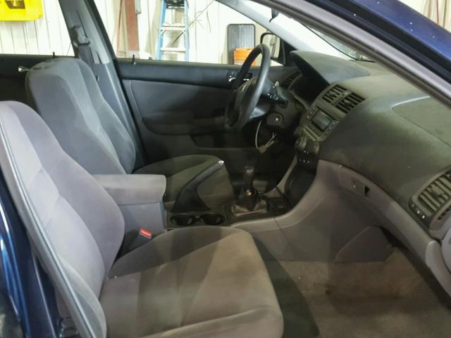 1HGCM55147A003652 - 2007 HONDA ACCORD VAL BLUE photo 5