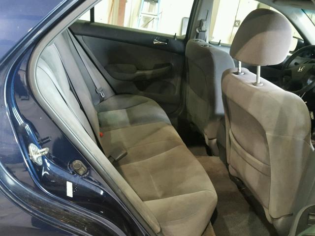 1HGCM55147A003652 - 2007 HONDA ACCORD VAL BLUE photo 6