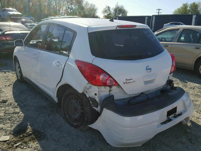 3N1BC13EX9L479916 - 2009 NISSAN VERSA S WHITE photo 3