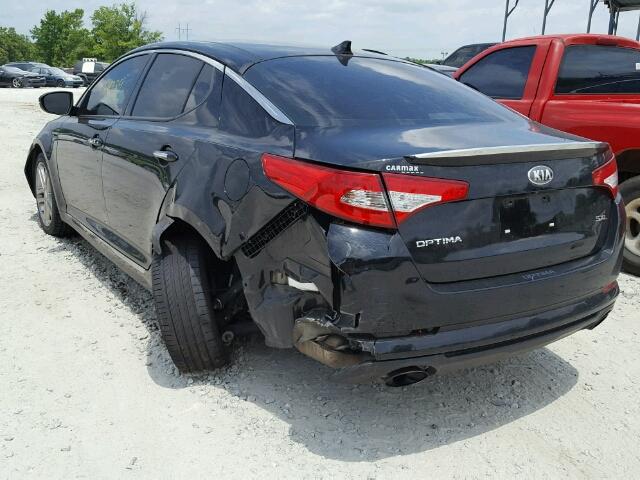 5XXGR4A60DG219379 - 2013 KIA OPTIMA SX BLACK photo 3