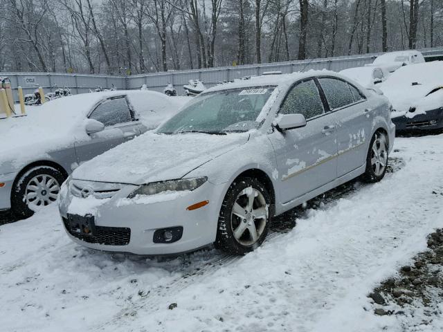 1YVHP84D365M31402 - 2006 MAZDA 6 S GRAY photo 2