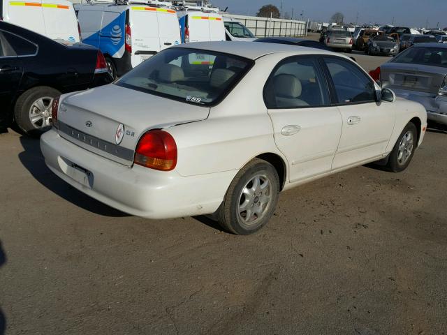 KMHWF35V41A480243 - 2001 HYUNDAI SONATA GLS WHITE photo 4