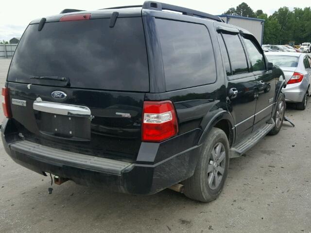 1FMFU15588LA74605 - 2008 FORD EXPEDITION BLACK photo 4