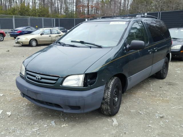 4T3ZF13C73U520617 - 2003 TOYOTA SIENNA LE GREEN photo 2