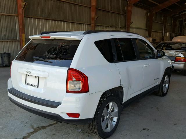 1C4NJCBA3CD520832 - 2012 JEEP COMPASS SP WHITE photo 4