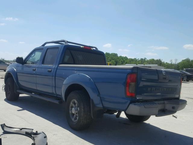 1N6ED29X34C446330 - 2004 NISSAN FRONTIER C BLUE photo 3