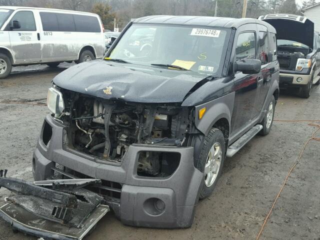 5J6YH27694L014592 - 2004 HONDA ELEMENT EX BLACK photo 2