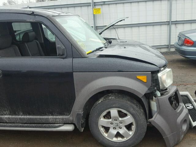 5J6YH27694L014592 - 2004 HONDA ELEMENT EX BLACK photo 9