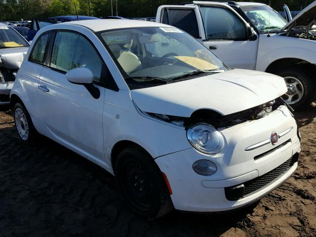 3C3CFFAR8DT544836 - 2013 FIAT 500 POP WHITE photo 1