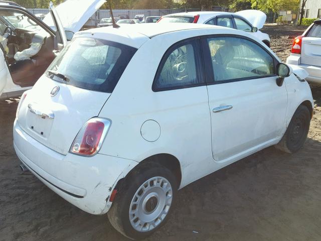 3C3CFFAR8DT544836 - 2013 FIAT 500 POP WHITE photo 4