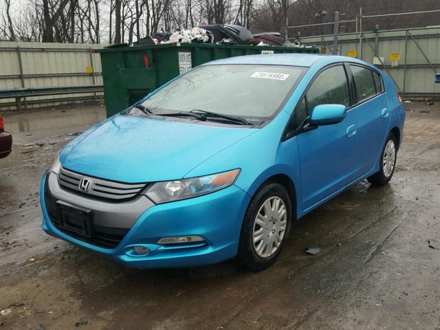 JHMZE2H54BS007110 - 2011 HONDA INSIGHT LX BLUE photo 2