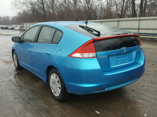 JHMZE2H54BS007110 - 2011 HONDA INSIGHT LX BLUE photo 3