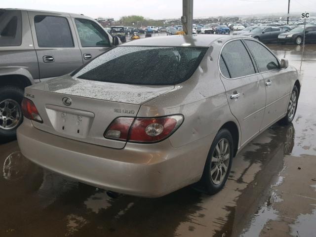 JTHBA30G745044525 - 2004 LEXUS ES 330 SILVER photo 4