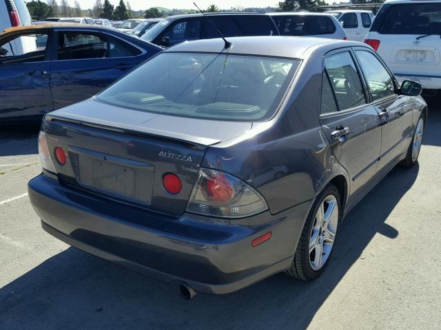 JTHBD192340085427 - 2004 LEXUS IS 300 GRAY photo 4