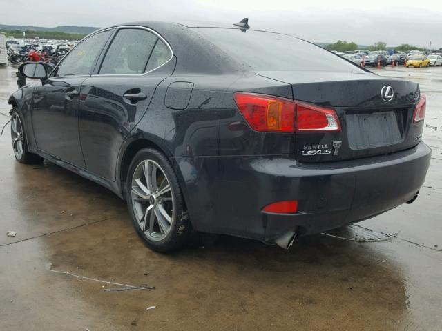 JTHBE262595022282 - 2009 LEXUS IS 350 BLACK photo 3