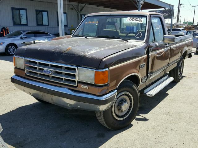 1FTFF25H2JPB56195 - 1988 FORD F250 BROWN photo 2