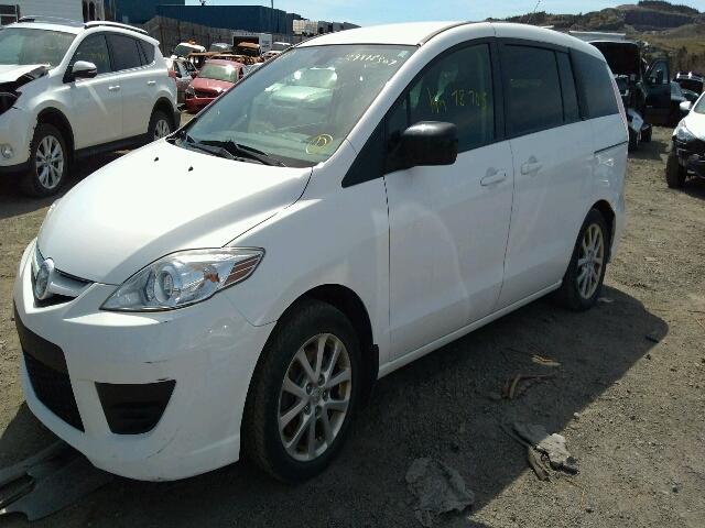 JM1CR2W30A0377588 - 2010 MAZDA 5 WHITE photo 2