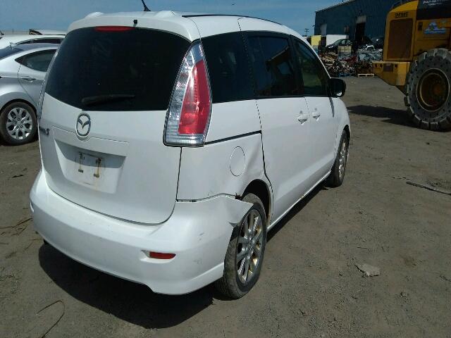 JM1CR2W30A0377588 - 2010 MAZDA 5 WHITE photo 4