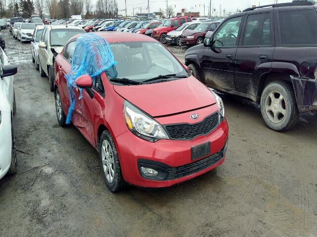 KNADM4A37D6292011 - 2013 KIA RIO LX RED photo 1