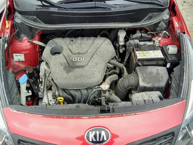 KNADM4A37D6292011 - 2013 KIA RIO LX RED photo 7