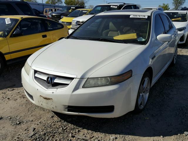 19UUA66295A008322 - 2005 ACURA TL WHITE photo 2