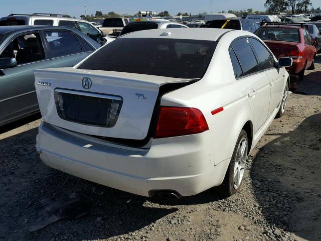 19UUA66295A008322 - 2005 ACURA TL WHITE photo 4