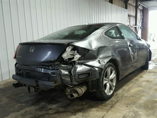 1HGCS2B84BA002161 - 2011 HONDA ACCORD EXL GRAY photo 4