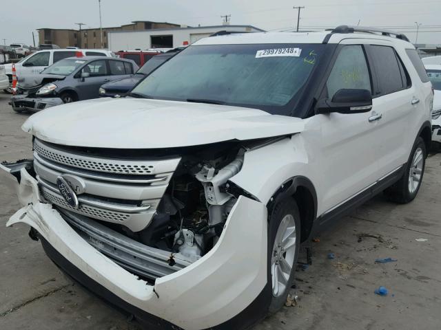 1FM5K7D89EGA63696 - 2014 FORD EXPLORER X WHITE photo 2