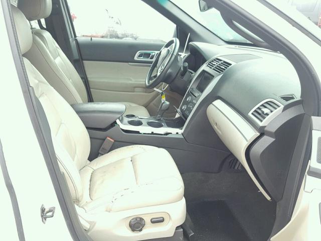 1FM5K7D89EGA63696 - 2014 FORD EXPLORER X WHITE photo 5