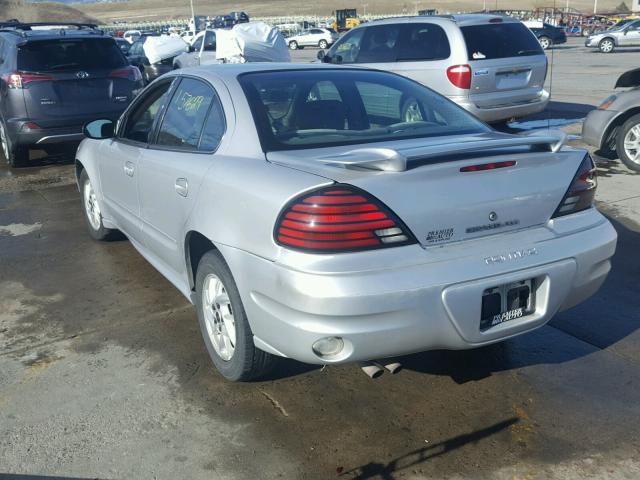 1G2NF52E23C328862 - 2003 PONTIAC GRAND AM S SILVER photo 3