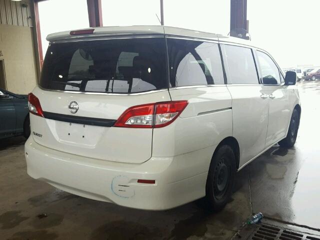 JN8AE2KP6E9102647 - 2014 NISSAN QUEST S WHITE photo 4