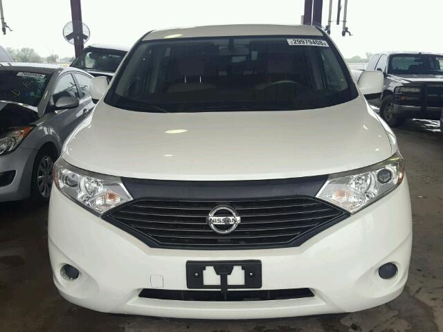 JN8AE2KP6E9102647 - 2014 NISSAN QUEST S WHITE photo 9