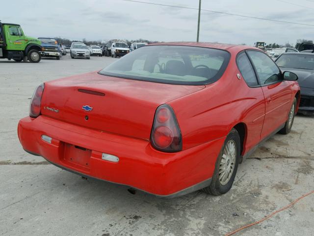 2G1WW12E7Y9358634 - 2000 CHEVROLET MONTE CARL 红色 照片 4