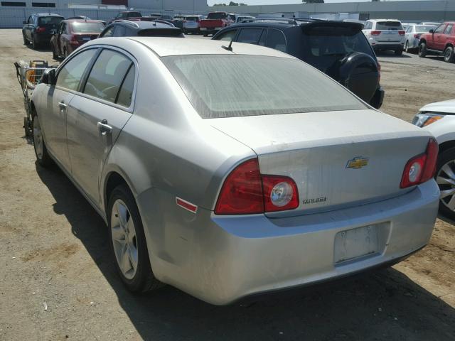 1G1ZB5E10BF378909 - 2011 CHEVROLET MALIBU LS ვერცხლისფერი ფოტო 3